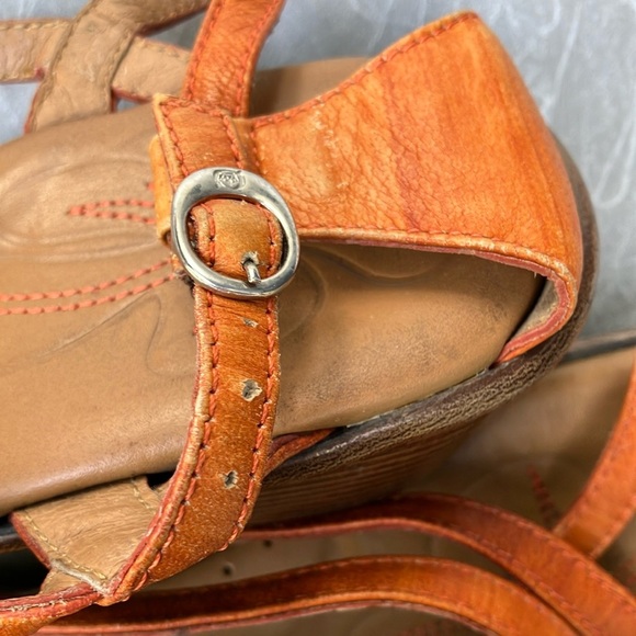 Women’s size 7 eur 38 Born Women's Orange Strappy Sandals - Picture 15 of 16
